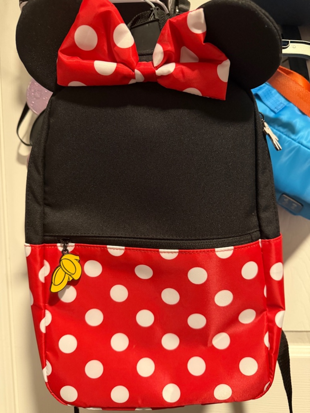 Kids Polka Dot Minnie-Inspired Backpack - Red & Black New No tags